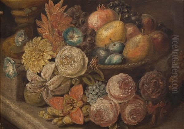 Stillleben Mit Obst Und Blumen - view 1