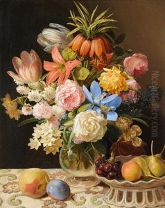 Prachtiges Blumenstilleben by Leopold von Stoll