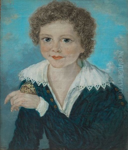 Alfred Kielland Med Sommerfugl Pa Handen - view 1