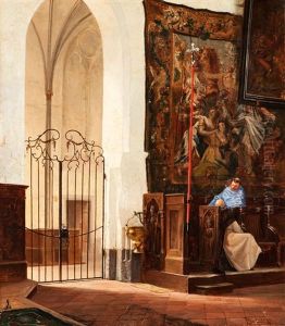 Interieur Einer Gotischen Kathedrale by Vincent Stoltenberg-Lerche