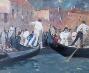 Regata A Venezia by Italico Brass