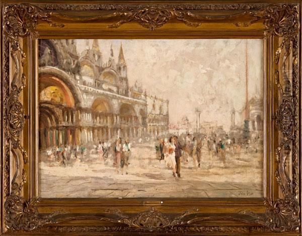 Piazza San Marco Con Figure - view 1