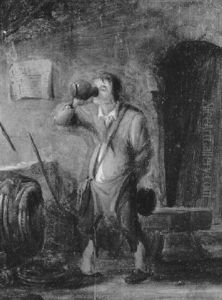 Trinkender Bauer Trinkender Bauer