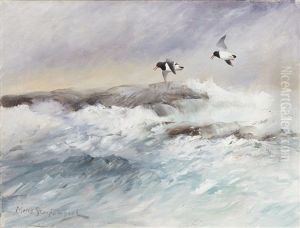 Strandskator I Flykt by Mosse Stoopendaal