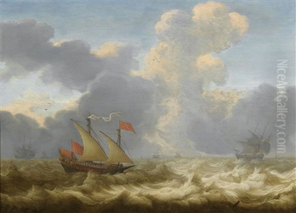 Ships On A Choppy Sea - view 1