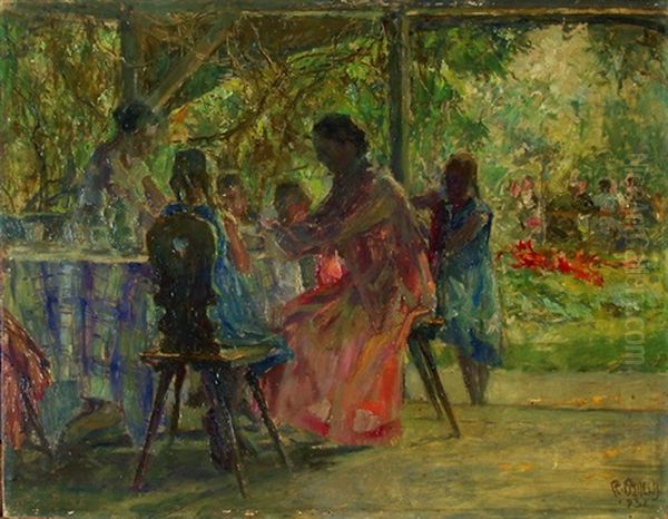Familie In Der Laube - view 1