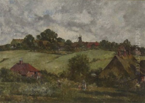 Landschaft Mit Muhlendorf Bei Segeberg - view 1