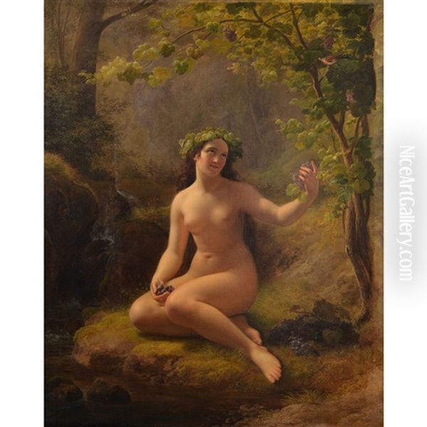 Nude Picking Fruit - view 1