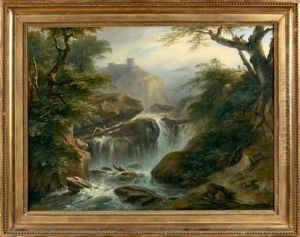 Paysage A La Cascade by Felix Marie Ferdinand Storelli