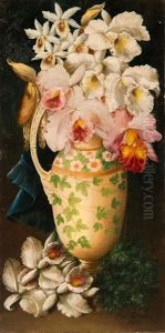 Orchids In A Vase by Charles Storer
