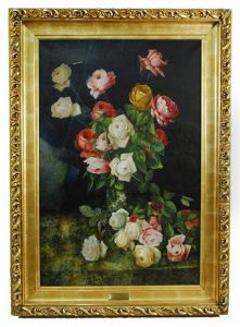 Still Life Of Roses by Charles Storer