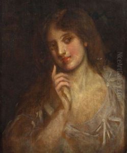 A Young Maiden (+ Nude, Rough Oil Sketch, Verso)