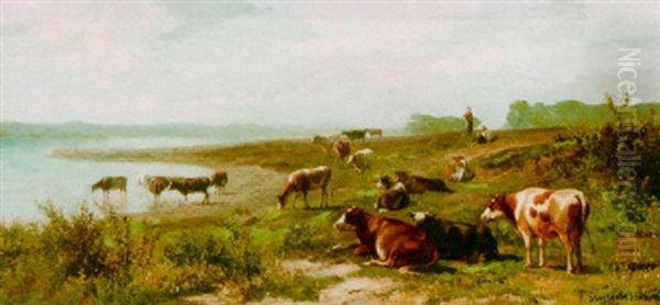 Cows In A Landscape - view 1