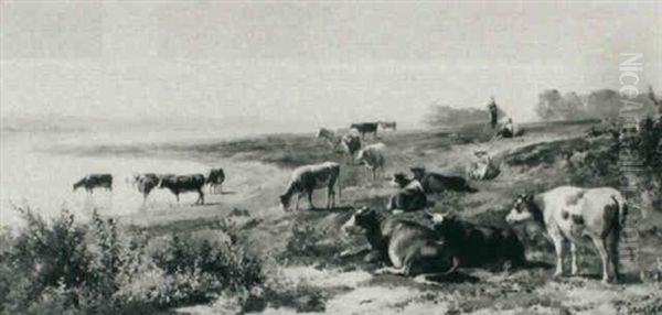 Herds With Cattle In An Extensive Landscape - view 1