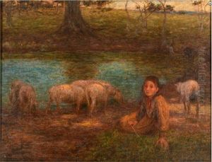 "trees, Old And  Young, Sprouting: A Shady Boon For Simple Sheep"