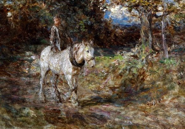 Riding The Farm Horse - view 1