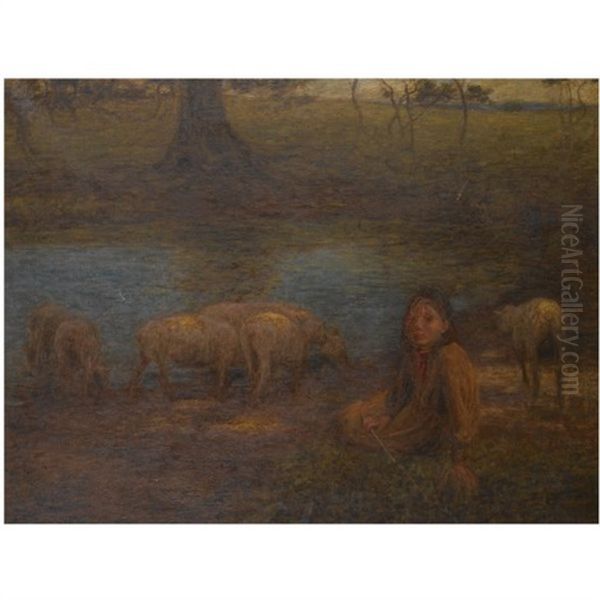 Trees, Old And Young, Sprouting: A Shady Boon For Simple Sheep - view 1