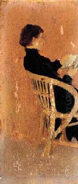 Seated Lady In Black - view 1
