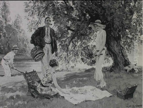 Summer North And South: A Picnic On The Riverbank - view 1