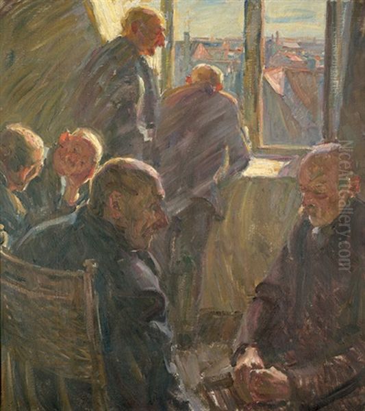 Altmannerhaus (+ Madchen Mit Blumen (study), Verso) - view 1