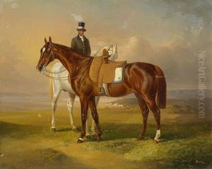 Hastar Och Ryttare I Landskap by Otto Stotz