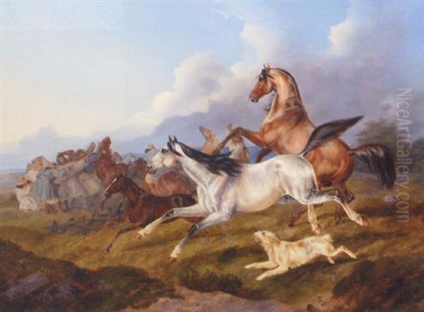 Catching The Horses - view 1