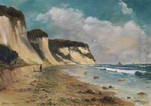 Steilkuste Bei Sassnitz Auf Rugen by Willy Stoewer