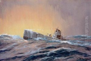 Deutsches U-boot Im Eismeer by Willy Stoewer