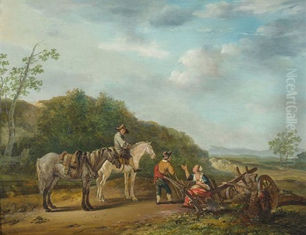 Bauern Mit Pferd Und Pflug - view 1