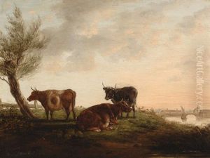 Landscape With Cows by Bruno van Straaten the Elder