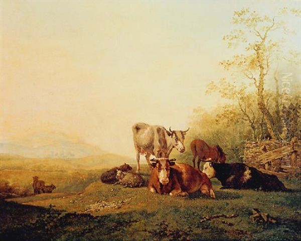 Cattle And Sheep In An Extensive Landscape - view 1