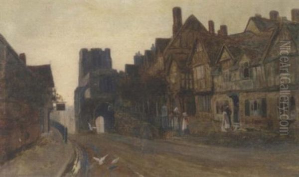 High Street At Dusk, Warwick - view 1
