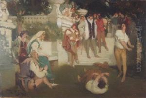 Winning The Lady's Favour by Robert Douglas Strachan