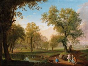 A Campagna Landscape With Diana And Her Nymphs At The Hunt A Campagna Landscape With Diana And Her Nymphs At The Hunt