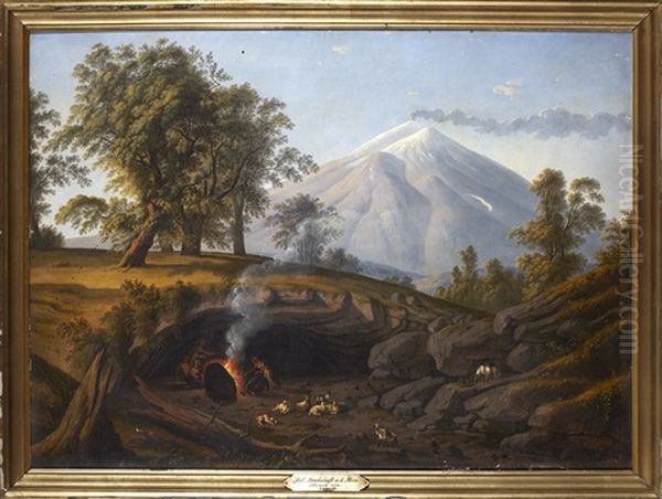 Rastande Herdesallskap Vid Etna - view 1
