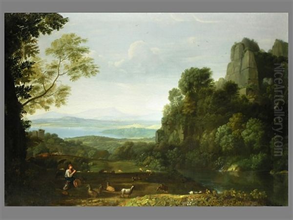 Landschaft Mit Apollo Und Merkur (after Claude Lorrain) - view 1
