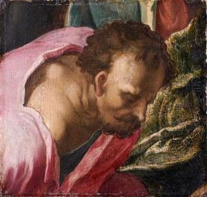 Homme Se Penchant by Jan van der Straet