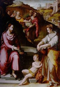 Christ And The Women Of Samaria