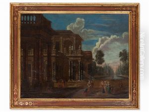 Palace With Courtiers