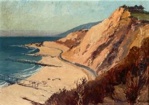 Japanese Gardens At The Pacific Coast Calif. by Franz Strahalm