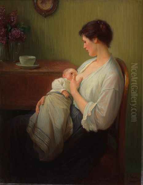 Mother Breastfeeding - view 1