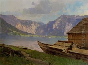 Motiv Am Hallstadter See by Josef Straka