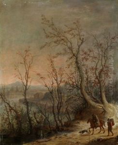 Winterlandschaft Mit Reisenden by Anthonie van Stralen