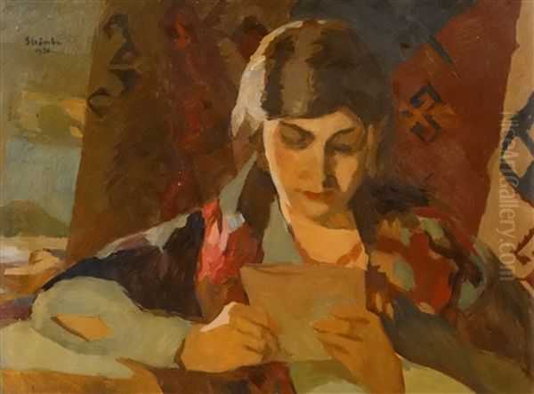 Woman Reading - view 1