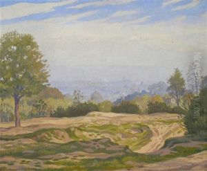 London From Hampstead Heath by Ian Strang