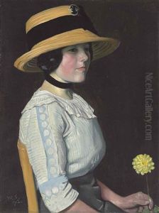 The Straw Hat by William Strang