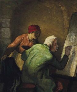 The Artist At His Easel by William Strang