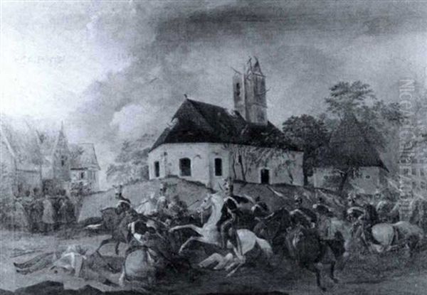 Szene Aus Der Volkerschlacht Bei Leipzig, 14. Bis 19.       Oktober 1813 - view 1