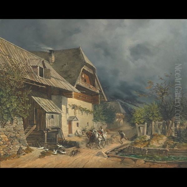 The Runaway Cart - view 1