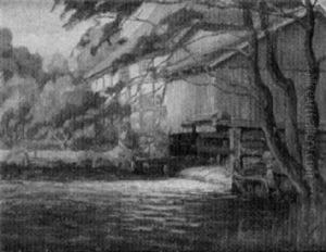 Muhle In Munster, Morgenstimmung by Robert Stratmann